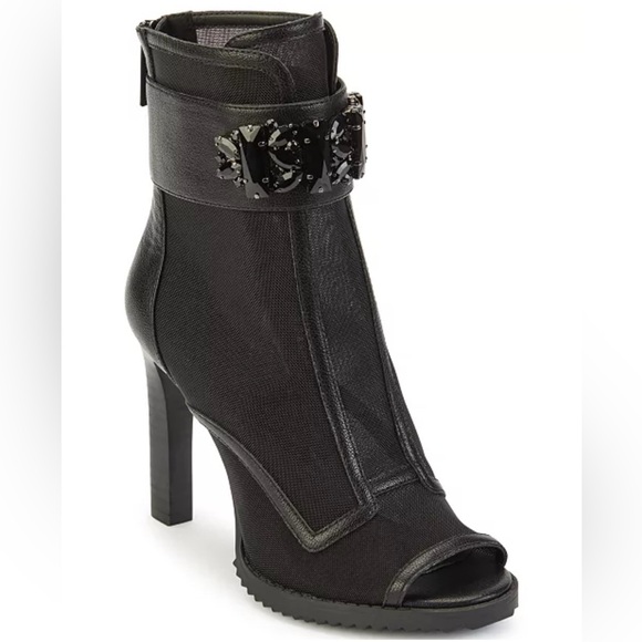 Karl Lagerfeld Shoes - 🆕 KARL LAGERFELD Paris Blayze Mesh Booties Black size 5 Women’s Heeled Boots